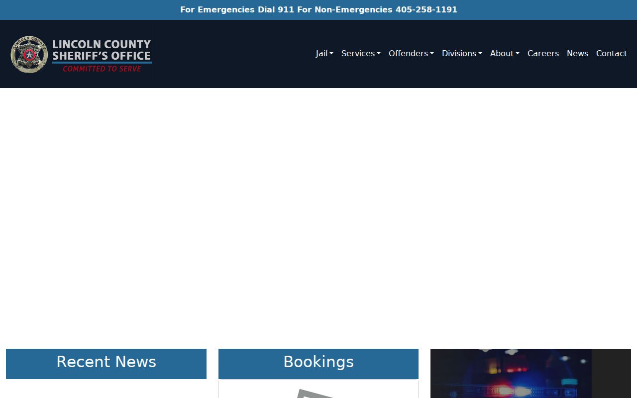 Official Lincoln County Sheriff's Office navigation
